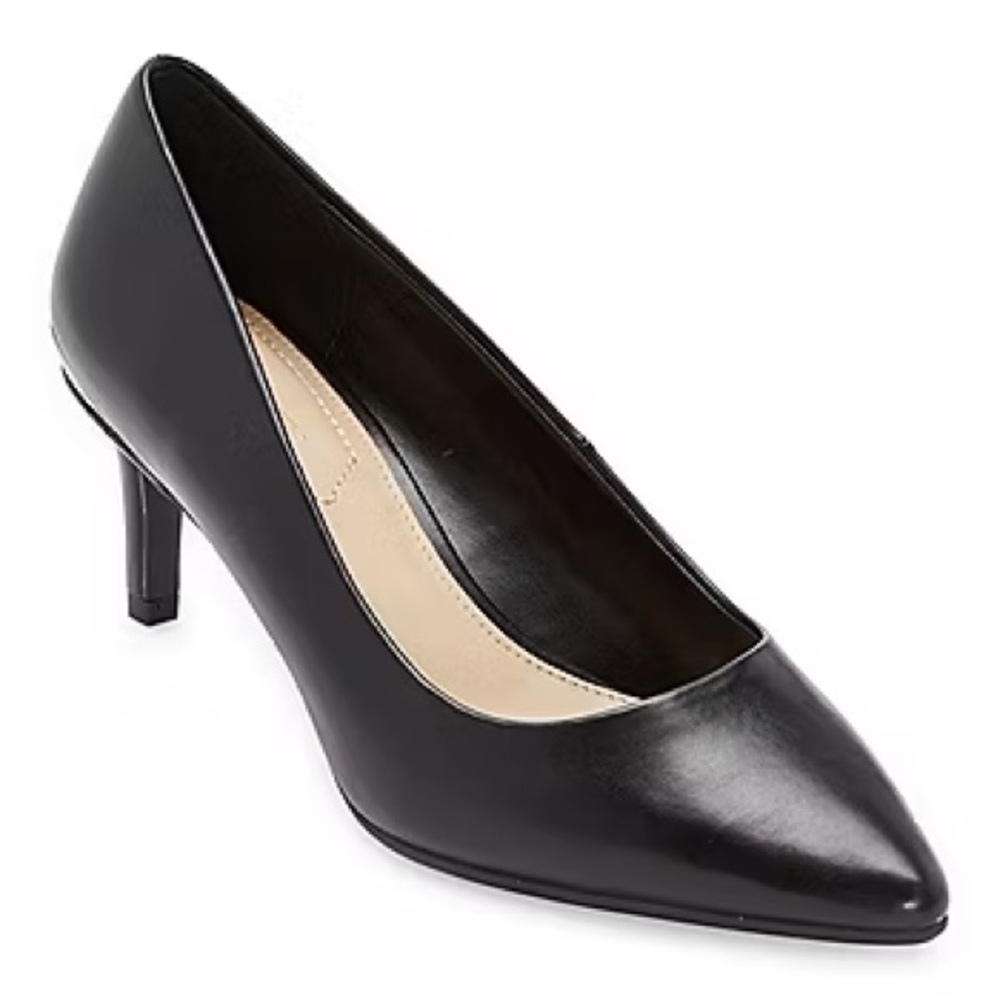 NEW Liz Claiborne Flex Form Gracie Pointed Toe‎ Black Pumps